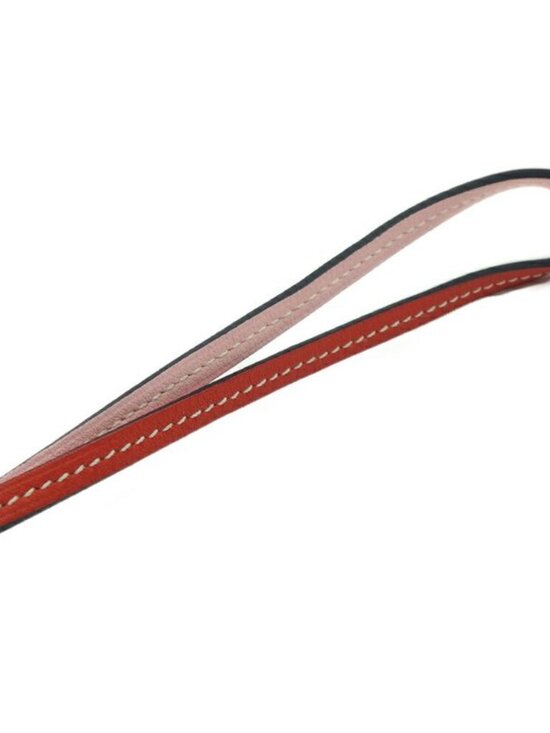 Hermes Padlock Cheval Horseshoe Pink Orange Leather Strap Bag - Picture 7 of 10